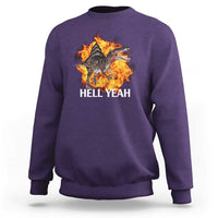 Spinosaurus Racha Explosion Hell Yeah Sweatshirt Dinosaur Shrieks Meme Funny Prehistoric Fire Blast - Wonder Print Shop