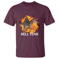 Spinosaurus Racha Explosion Hell Yeah T Shirt Dinosaur Shrieks Meme Funny Prehistoric Fire Blast - Wonder Print Shop