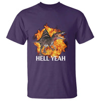Spinosaurus Racha Explosion Hell Yeah T Shirt Dinosaur Shrieks Meme Funny Prehistoric Fire Blast - Wonder Print Shop