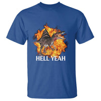 Spinosaurus Racha Explosion Hell Yeah T Shirt Dinosaur Shrieks Meme Funny Prehistoric Fire Blast - Wonder Print Shop
