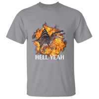 Spinosaurus Racha Explosion Hell Yeah T Shirt Dinosaur Shrieks Meme Funny Prehistoric Fire Blast - Wonder Print Shop