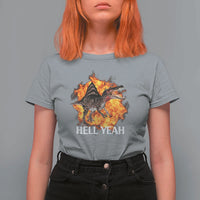 Spinosaurus Racha Explosion Hell Yeah T Shirt For Women Dinosaur Shrieks Meme Funny Prehistoric Fire Blast - Wonder Print Shop