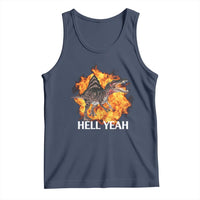 Spinosaurus Racha Explosion Hell Yeah Tank Top Dinosaur Shrieks Meme Funny Prehistoric Fire Blast - Wonder Print Shop