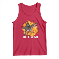Spinosaurus Racha Explosion Hell Yeah Tank Top Dinosaur Shrieks Meme Funny Prehistoric Fire Blast - Wonder Print Shop