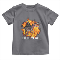 Spinosaurus Racha Explosion Hell Yeah Toddler T Shirt Dinosaur Shrieks Meme Funny Prehistoric Fire Blast - Wonder Print Shop