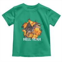 Spinosaurus Racha Explosion Hell Yeah Toddler T Shirt Dinosaur Shrieks Meme Funny Prehistoric Fire Blast - Wonder Print Shop