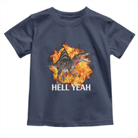 Spinosaurus Racha Explosion Hell Yeah Toddler T Shirt Dinosaur Shrieks Meme Funny Prehistoric Fire Blast - Wonder Print Shop