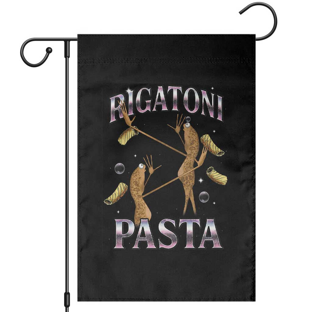Rigatoni Pasta Lover Marcus The Worm Garden Flag Retro 90s Bootleg Weird Meme Internet Humor - Wonder Print Shop