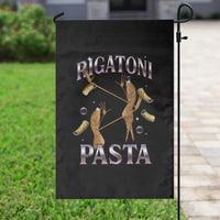 Rigatoni Pasta Lover Marcus The Worm Garden Flag Retro 90s Bootleg Weird Meme Internet Humor - Wonder Print Shop