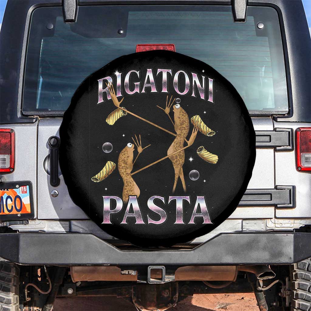 Rigatoni Pasta Lover Marcus The Worm Spare Tire Cover Retro 90s Bootleg Weird Meme Internet Humor - Wonder Print Shop