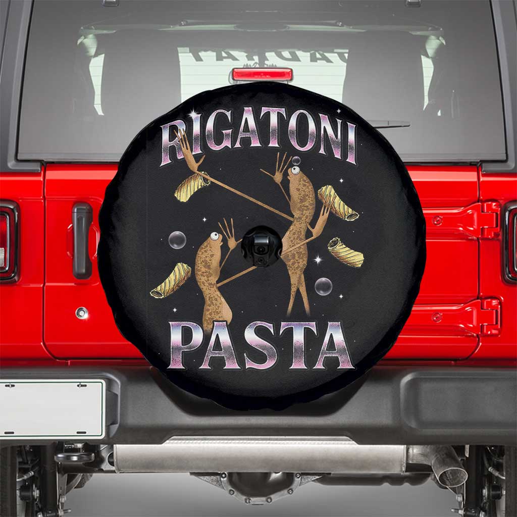 Rigatoni Pasta Lover Marcus The Worm Spare Tire Cover Retro 90s Bootleg Weird Meme Internet Humor - Wonder Print Shop