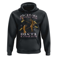 Rigatoni Pasta Lover Marcus The Worm Hoodie Retro 90s Bootleg Weird Meme Internet Humor - Wonder Print Shop