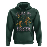 Rigatoni Pasta Lover Marcus The Worm Hoodie Retro 90s Bootleg Weird Meme Internet Humor - Wonder Print Shop