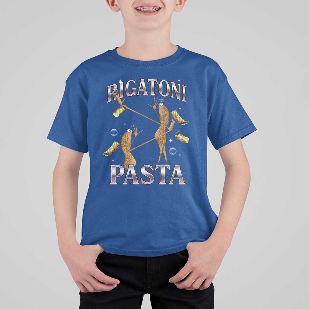 Rigatoni Pasta Lover Marcus The Worm T Shirt For Kid Retro 90s Bootleg Weird Meme Internet Humor - Wonder Print Shop