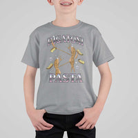 Rigatoni Pasta Lover Marcus The Worm T Shirt For Kid Retro 90s Bootleg Weird Meme Internet Humor - Wonder Print Shop