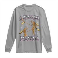 Rigatoni Pasta Lover Marcus The Worm Long Sleeve Shirt Retro 90s Bootleg Weird Meme Internet Humor - Wonder Print Shop