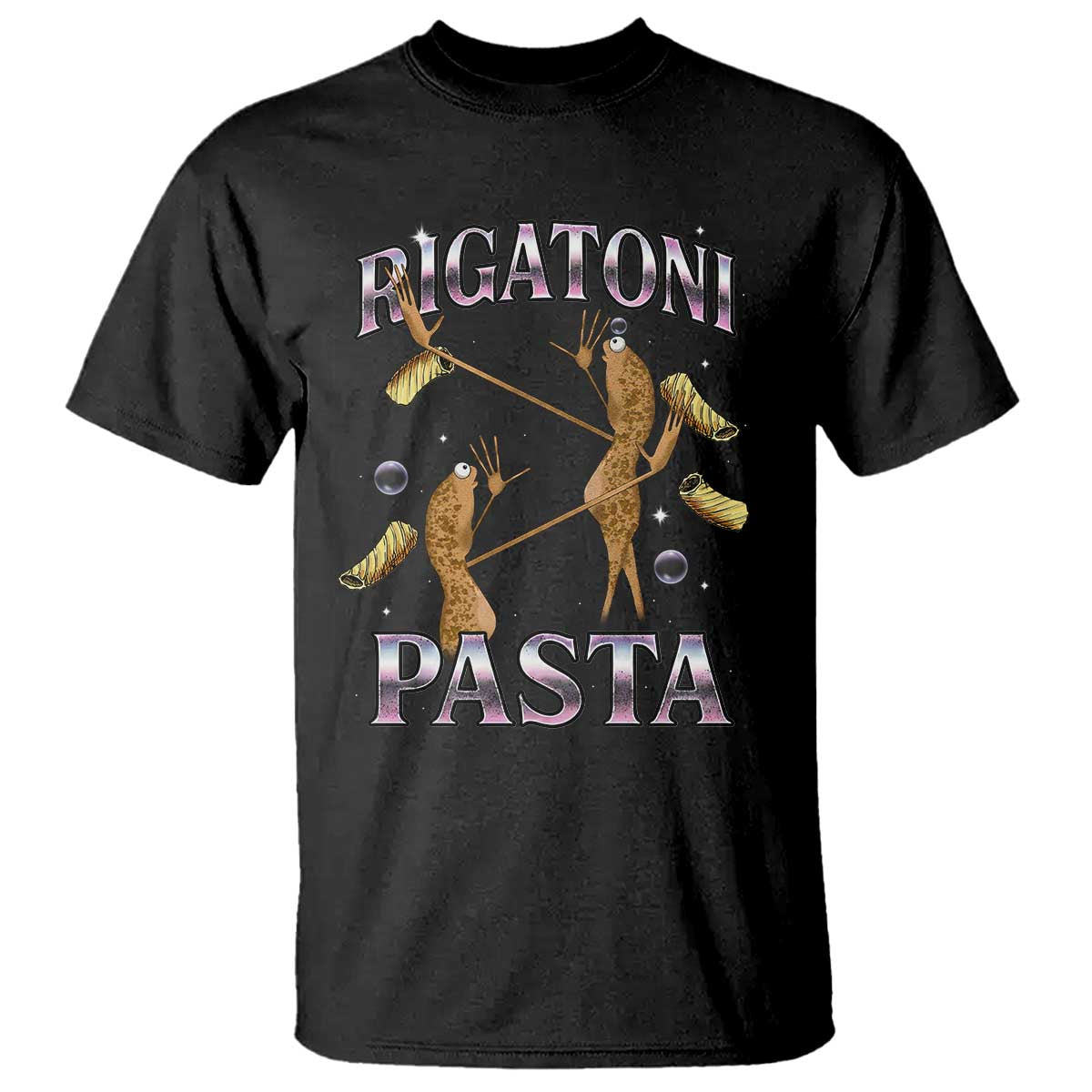 Rigatoni Pasta Lover Marcus The Worm T Shirt Retro 90s Bootleg Weird Meme Internet Humor - Wonder Print Shop