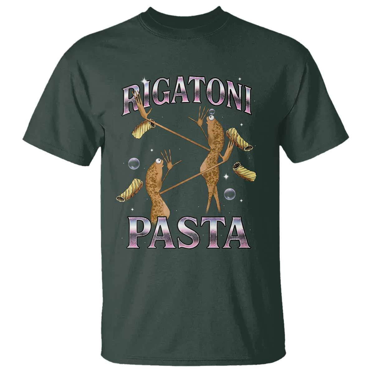 Rigatoni Pasta Lover Marcus The Worm T Shirt Retro 90s Bootleg Weird Meme Internet Humor - Wonder Print Shop