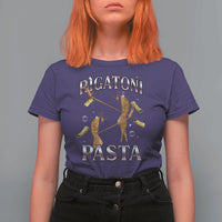 Rigatoni Pasta Lover Marcus The Worm T Shirt For Women Retro 90s Bootleg Weird Meme Internet Humor - Wonder Print Shop