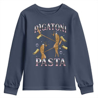 Rigatoni Pasta Lover Marcus The Worm Youth Sweatshirt Retro 90s Bootleg Weird Meme Internet Humor - Wonder Print Shop