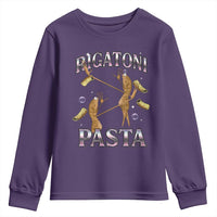 Rigatoni Pasta Lover Marcus The Worm Youth Sweatshirt Retro 90s Bootleg Weird Meme Internet Humor - Wonder Print Shop