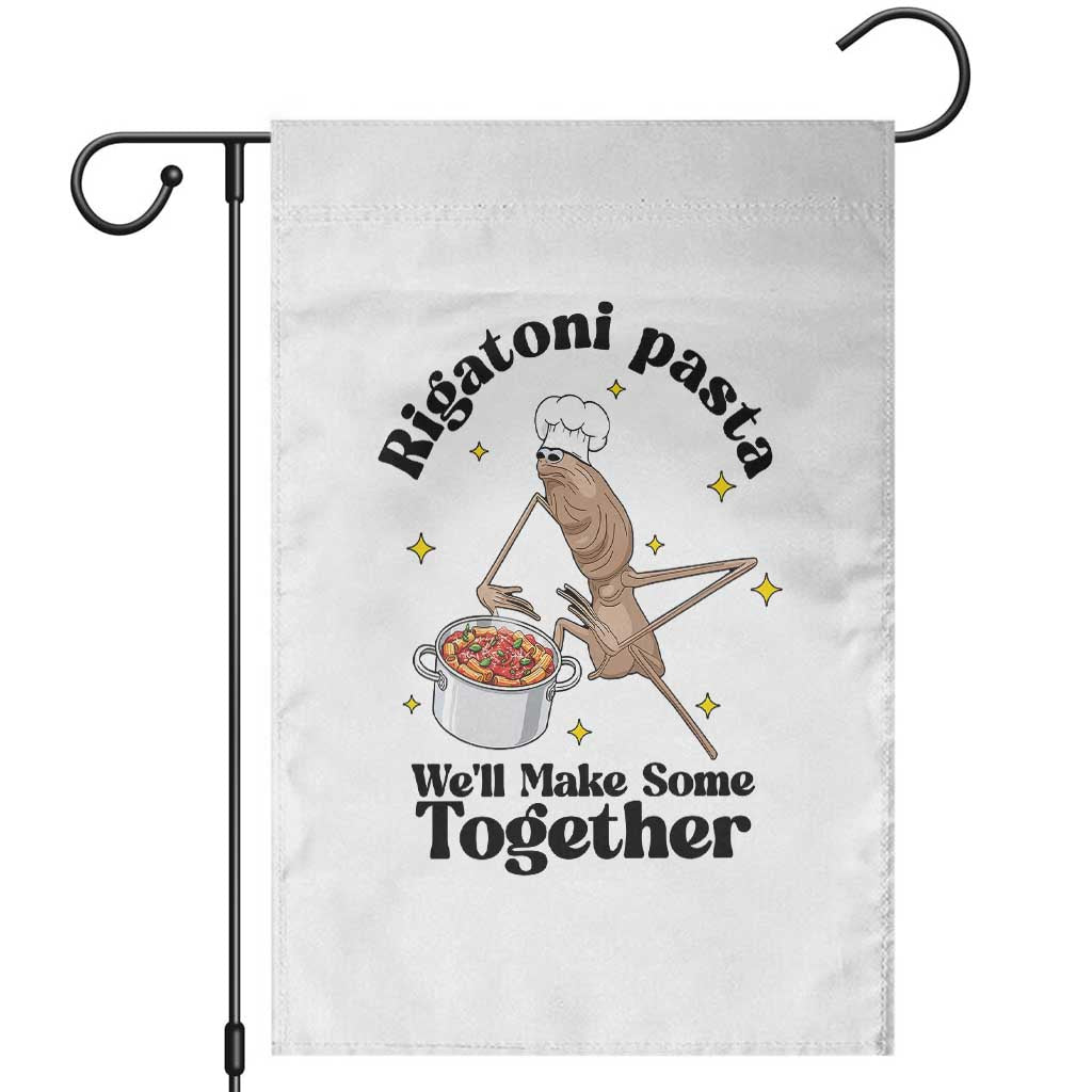Rigatoni Pasta Chef Marcus The Worm Garden Flag We'll Make Some Together Wholesome Weird Meme - Wonder Print Shop