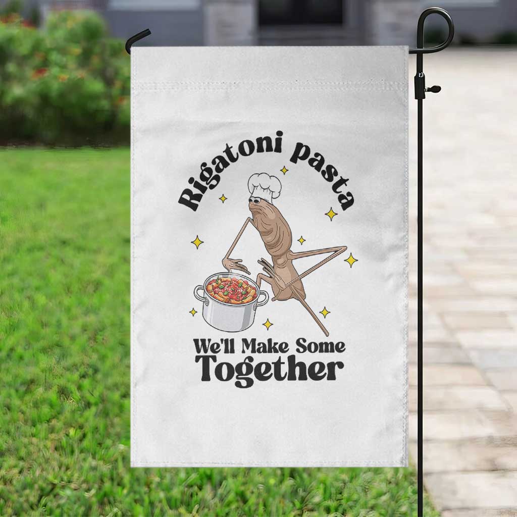 Rigatoni Pasta Chef Marcus The Worm Garden Flag We'll Make Some Together Wholesome Weird Meme - Wonder Print Shop