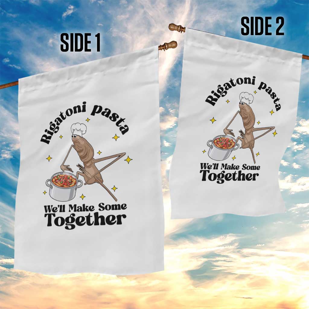 Rigatoni Pasta Chef Marcus The Worm Garden Flag We'll Make Some Together Wholesome Weird Meme - Wonder Print Shop