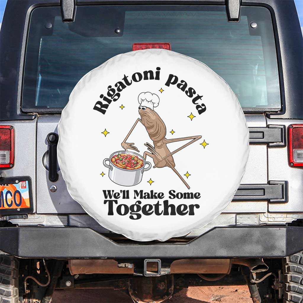 Rigatoni Pasta Chef Marcus The Worm Spare Tire Cover We'll Make Some Together Wholesome Weird Meme - Wonder Print Shop