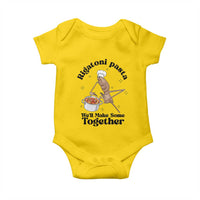 Rigatoni Pasta Chef Marcus The Worm Baby Onesie We'll Make Some Together Wholesome Weird Meme - Wonder Print Shop