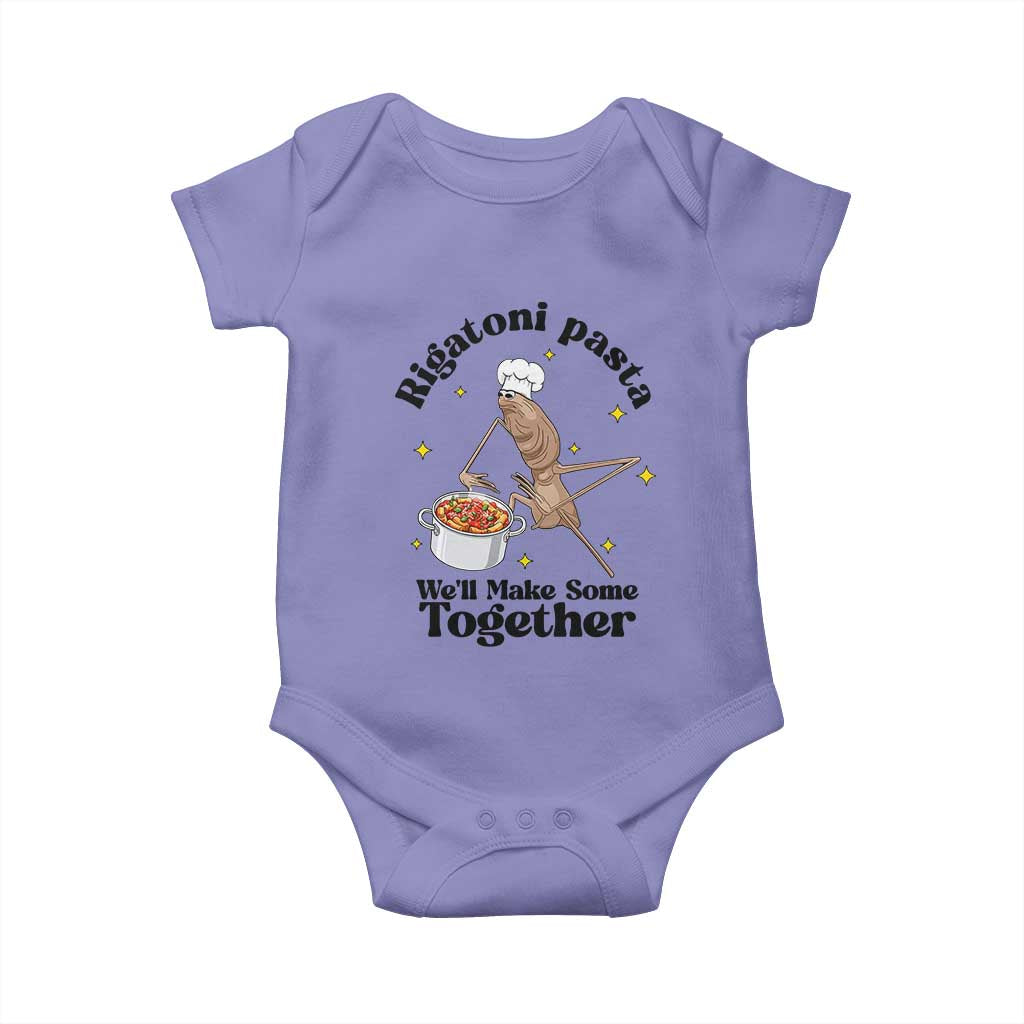 Rigatoni Pasta Chef Marcus The Worm Baby Onesie We'll Make Some Together Wholesome Weird Meme - Wonder Print Shop