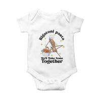Rigatoni Pasta Chef Marcus The Worm Baby Onesie We'll Make Some Together Wholesome Weird Meme - Wonder Print Shop
