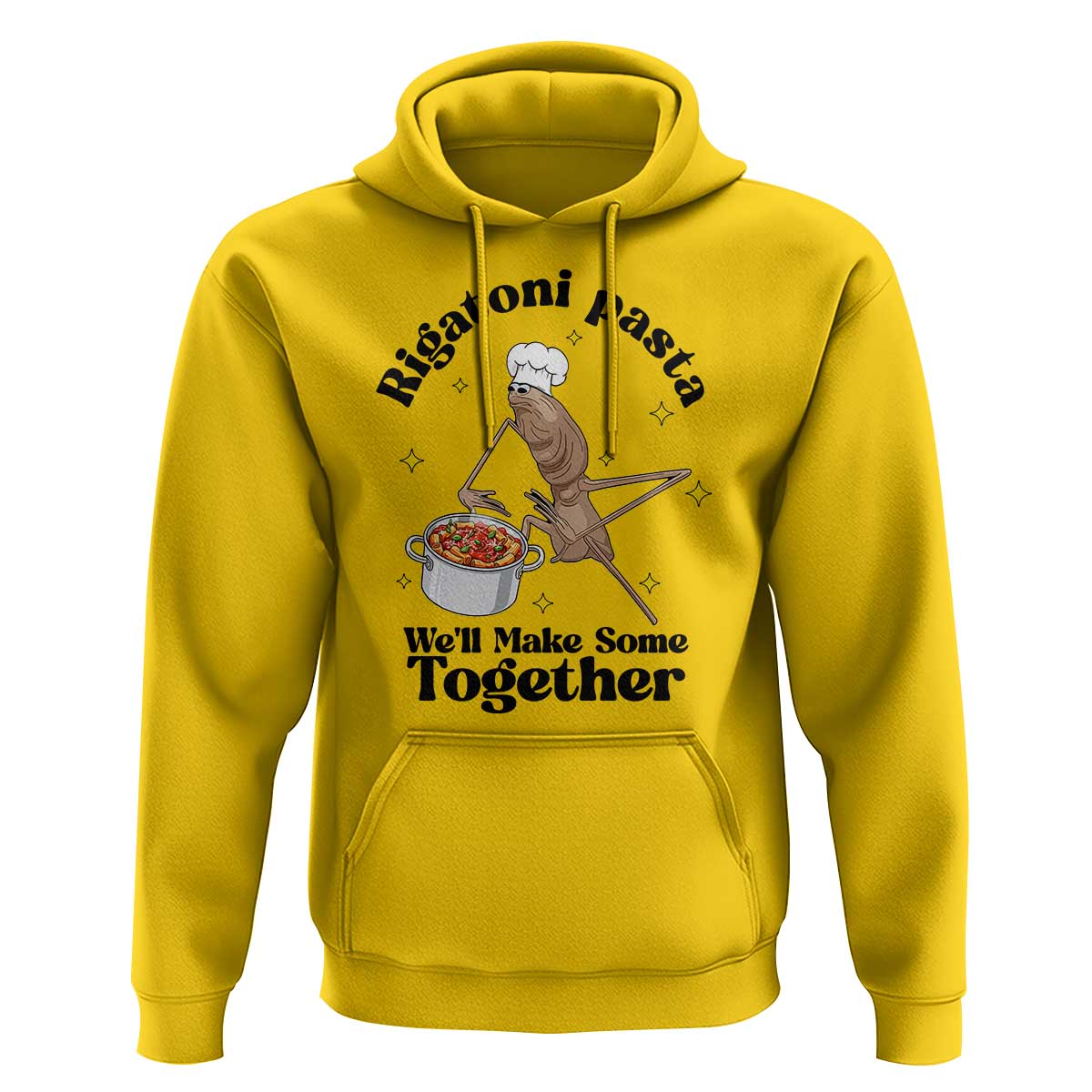 Rigatoni Pasta Chef Marcus The Worm Hoodie We'll Make Some Together Wholesome Weird Meme - Wonder Print Shop