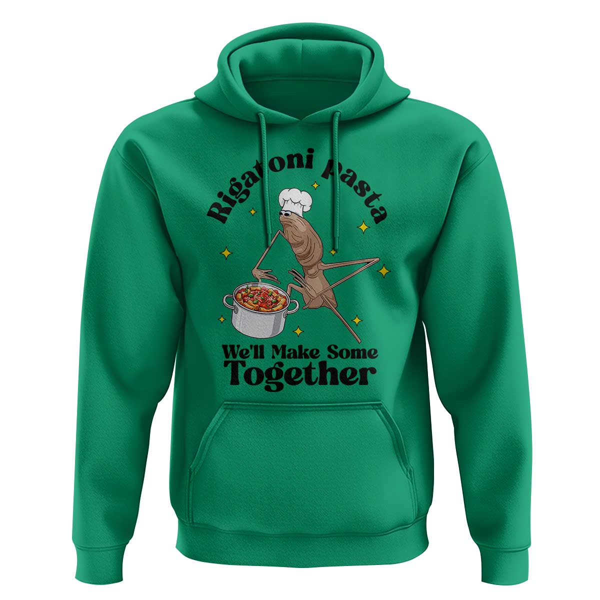 Rigatoni Pasta Chef Marcus The Worm Hoodie We'll Make Some Together Wholesome Weird Meme - Wonder Print Shop