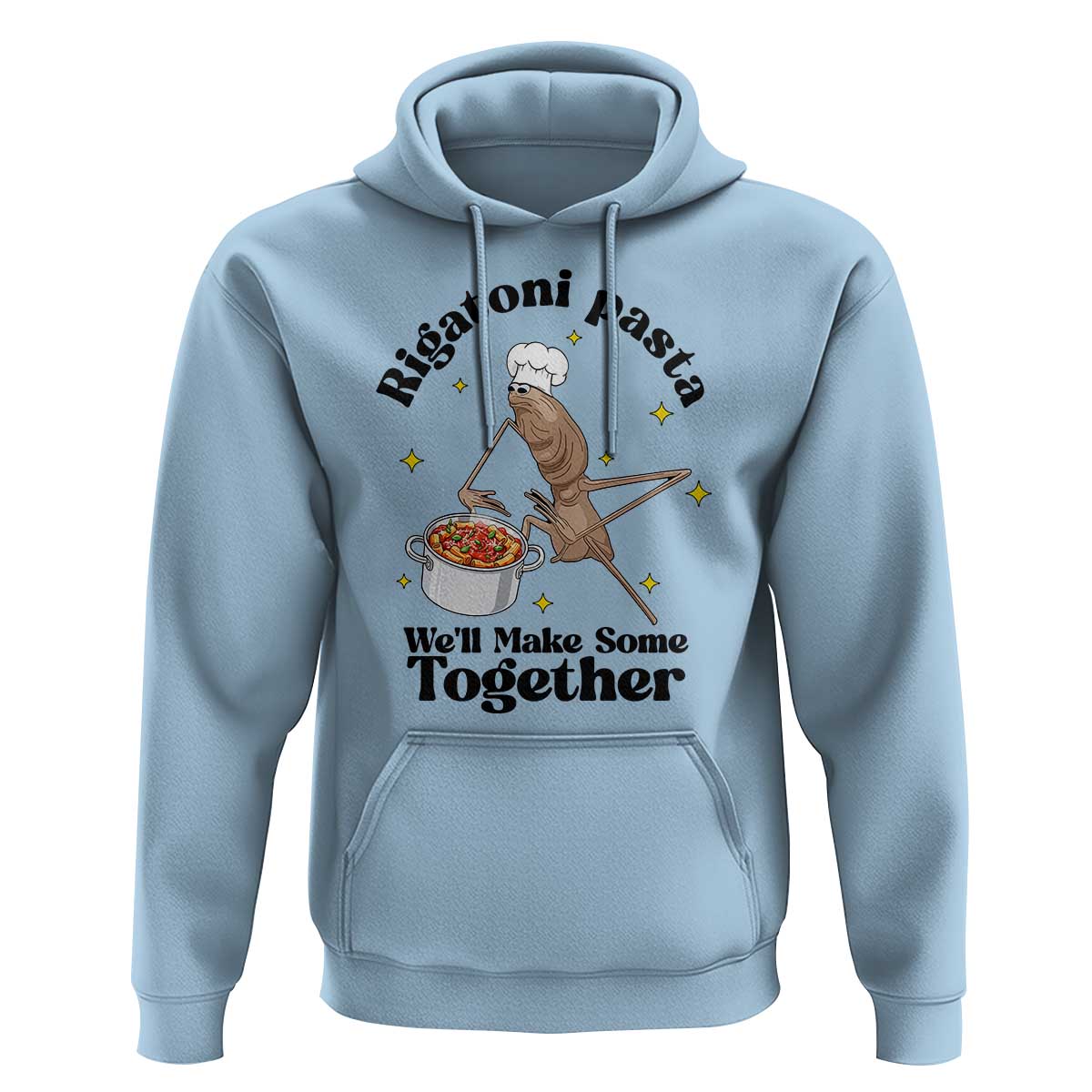 Rigatoni Pasta Chef Marcus The Worm Hoodie We'll Make Some Together Wholesome Weird Meme - Wonder Print Shop