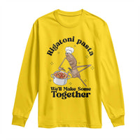 Rigatoni Pasta Chef Marcus The Worm Long Sleeve Shirt We'll Make Some Together Wholesome Weird Meme - Wonder Print Shop