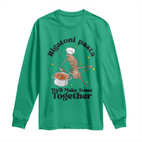 Rigatoni Pasta Chef Marcus The Worm Long Sleeve Shirt We'll Make Some Together Wholesome Weird Meme - Wonder Print Shop