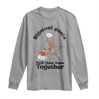Rigatoni Pasta Chef Marcus The Worm Long Sleeve Shirt We'll Make Some Together Wholesome Weird Meme - Wonder Print Shop