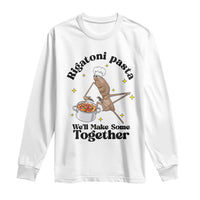 Rigatoni Pasta Chef Marcus The Worm Long Sleeve Shirt We'll Make Some Together Wholesome Weird Meme - Wonder Print Shop