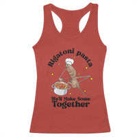Rigatoni Pasta Chef Marcus The Worm Racerback Tank Top We'll Make Some Together Wholesome Weird Meme - Wonder Print Shop