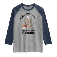 Rigatoni Pasta Chef Marcus The Worm Raglan Shirt We'll Make Some Together Wholesome Weird Meme - Wonder Print Shop