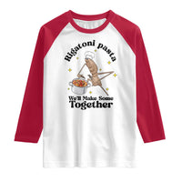Rigatoni Pasta Chef Marcus The Worm Raglan Shirt We'll Make Some Together Wholesome Weird Meme - Wonder Print Shop