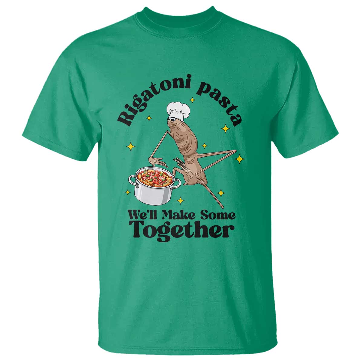 Rigatoni Pasta Chef Marcus The Worm T Shirt We'll Make Some Together Wholesome Weird Meme - Wonder Print Shop