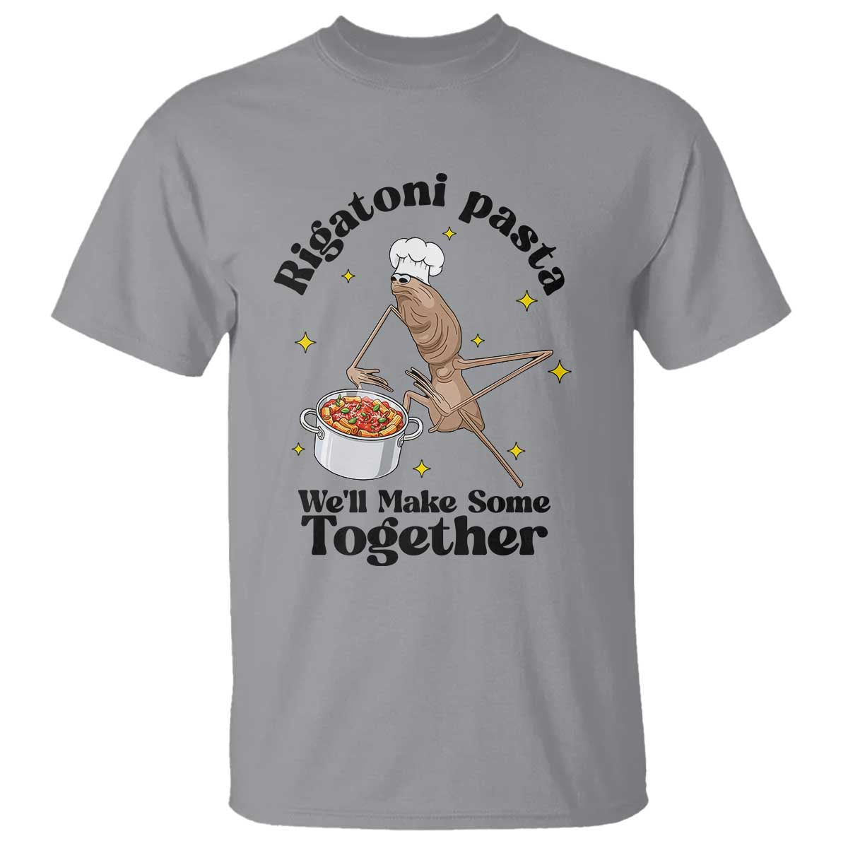 Rigatoni Pasta Chef Marcus The Worm T Shirt We'll Make Some Together Wholesome Weird Meme - Wonder Print Shop