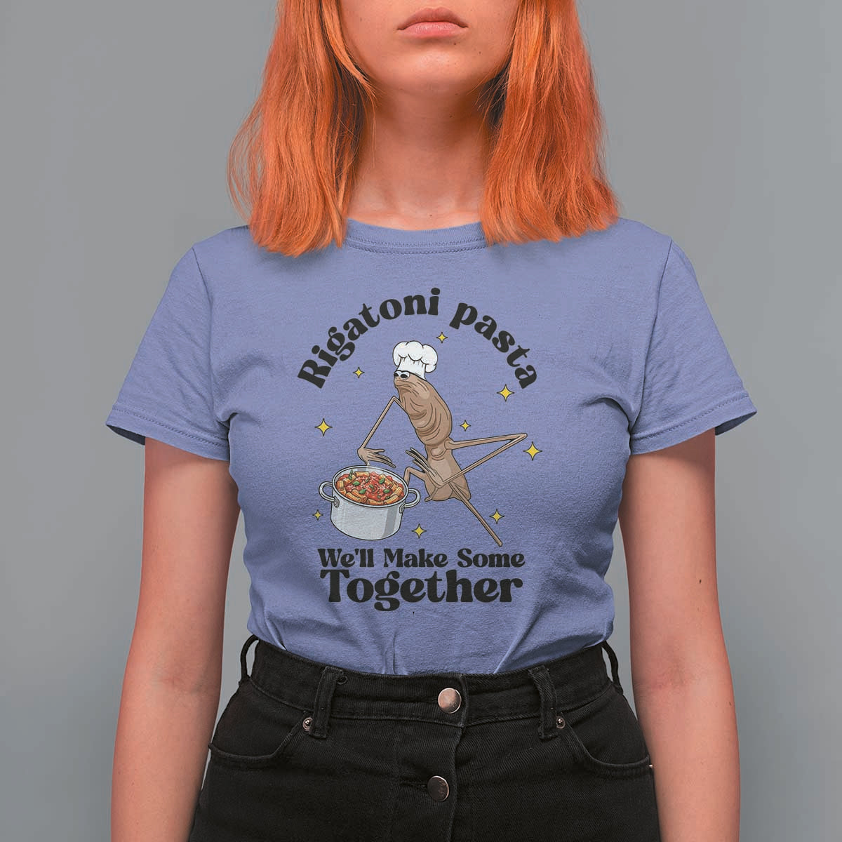 Rigatoni Pasta Chef Marcus The Worm T Shirt For Women We'll Make Some Together Wholesome Weird Meme - Wonder Print Shop