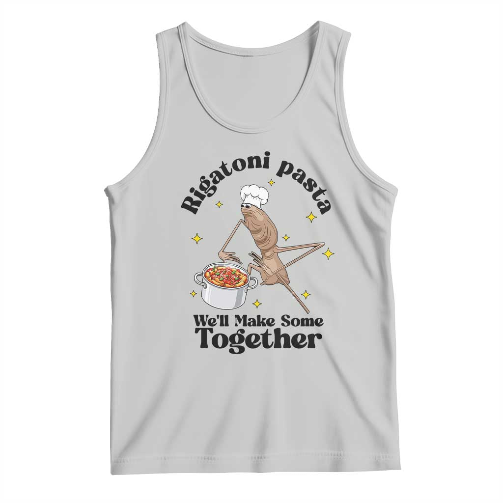 Rigatoni Pasta Chef Marcus The Worm Tank Top We'll Make Some Together Wholesome Weird Meme - Wonder Print Shop