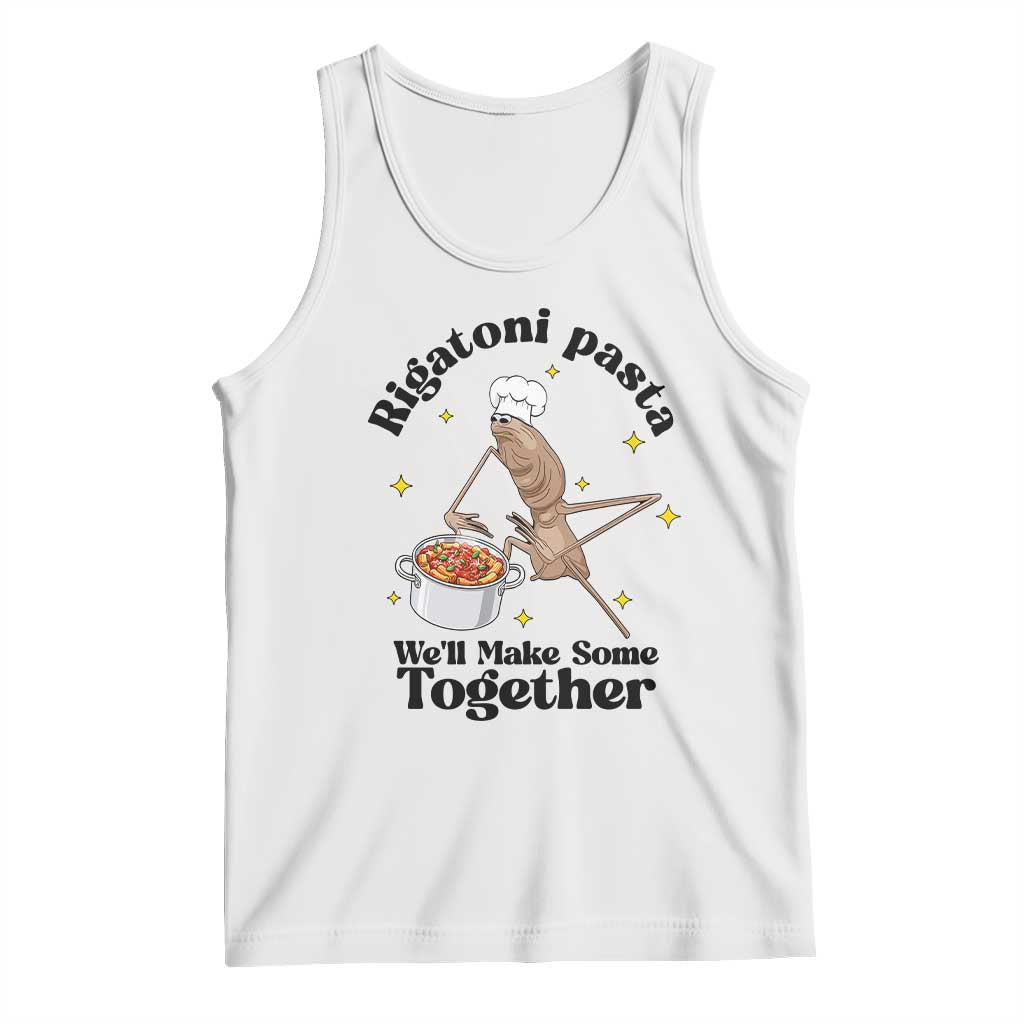 Rigatoni Pasta Chef Marcus The Worm Tank Top We'll Make Some Together Wholesome Weird Meme - Wonder Print Shop