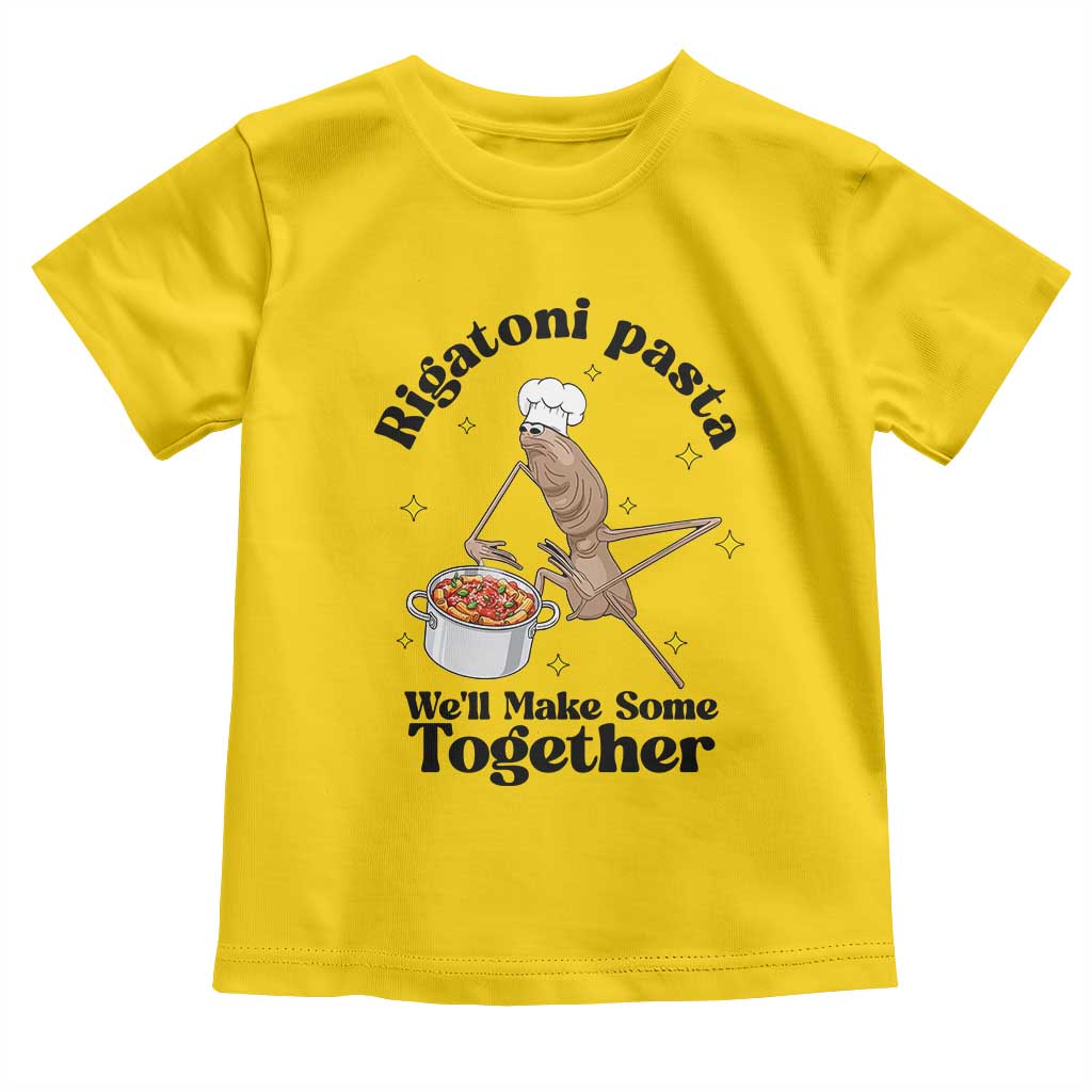 Rigatoni Pasta Chef Marcus The Worm Toddler T Shirt We'll Make Some Together Wholesome Weird Meme - Wonder Print Shop