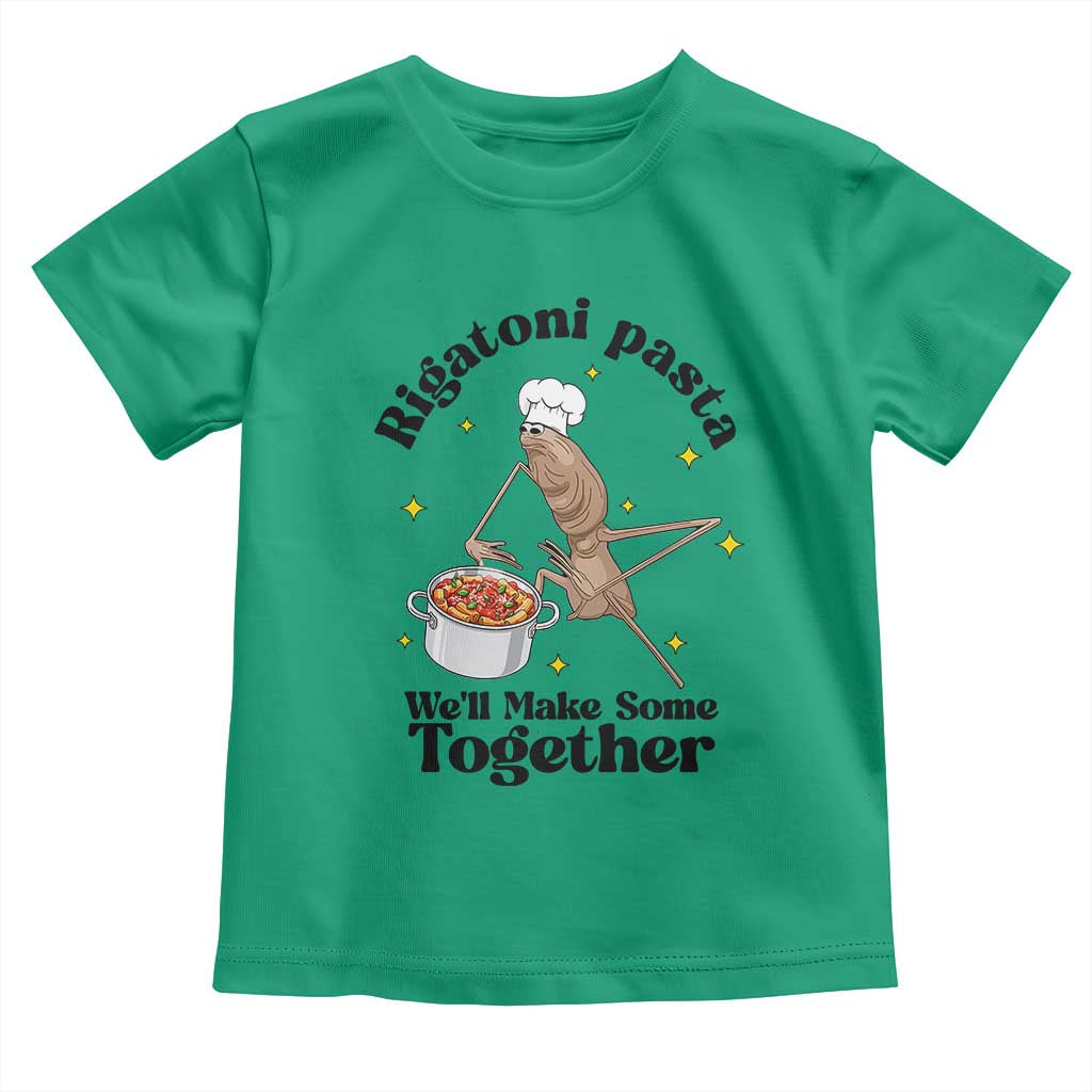 Rigatoni Pasta Chef Marcus The Worm Toddler T Shirt We'll Make Some Together Wholesome Weird Meme - Wonder Print Shop