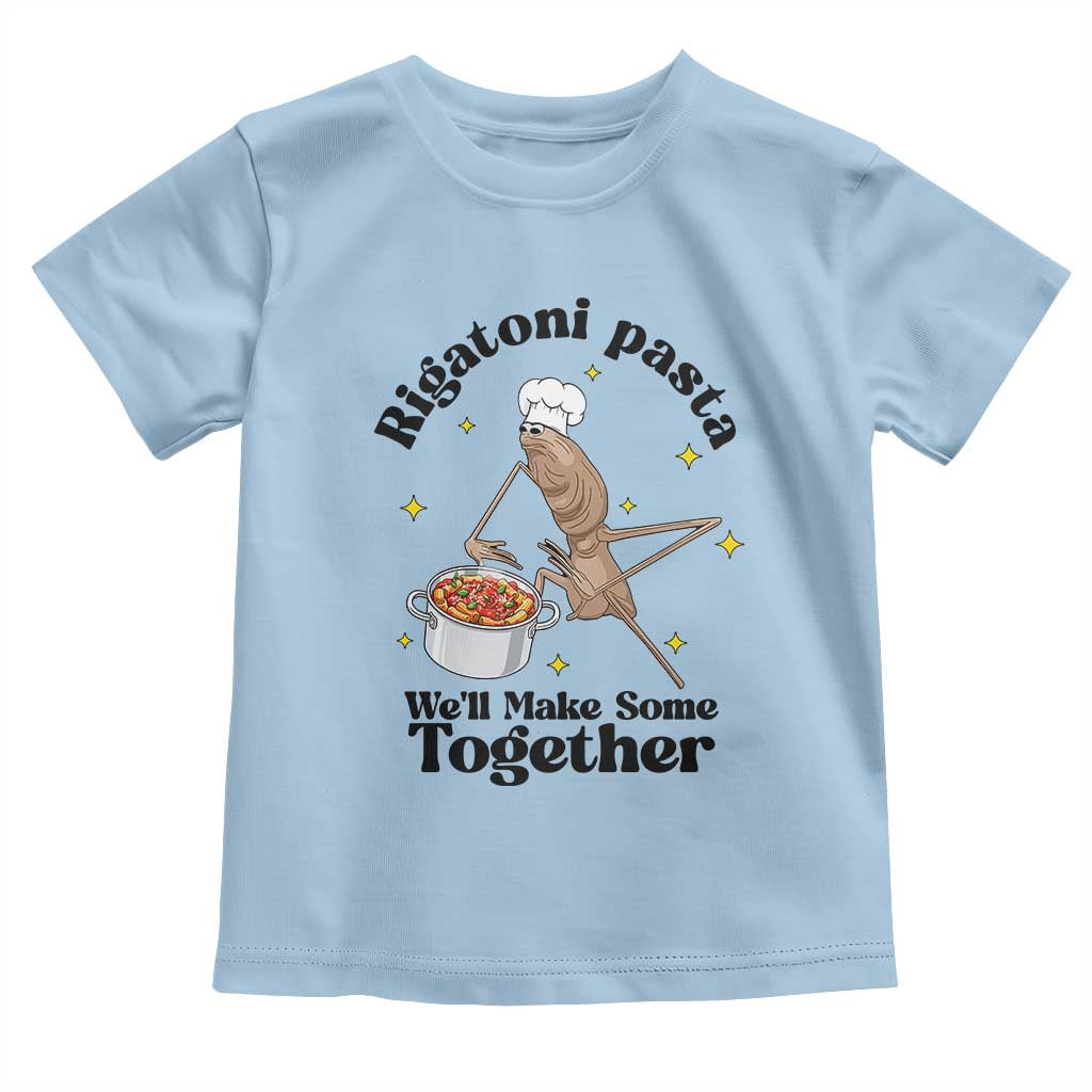 Rigatoni Pasta Chef Marcus The Worm Toddler T Shirt We'll Make Some Together Wholesome Weird Meme - Wonder Print Shop